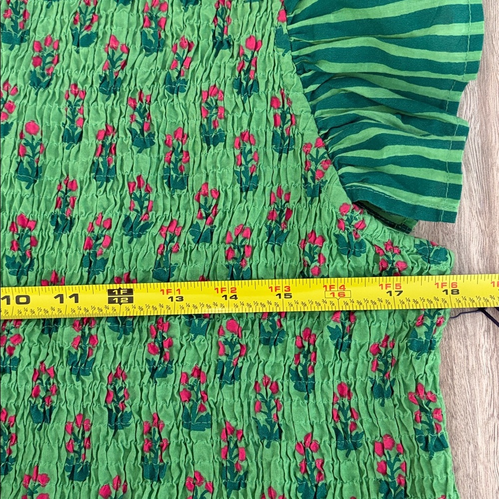 Printfresh NWT High Priority Smocked Blouse Size … - image 9